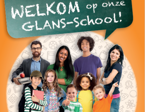 affiche school met glans